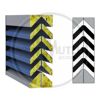 Akustik Menfez V Serisi Silent Louvres 96 Akustik Menfez S-Louvres V Serisi